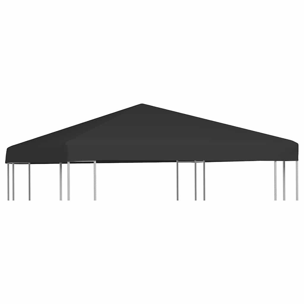 Pavilion Roof Cover 270 g m² 3x3 m Black