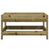 VidaXL Repose-pied de Jardin, Siège avec Cadre en Bois, Table Basse, Tabouret de Terrasse Patio Balcon Extérieur, Bois de 825491