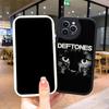Black Cat Deftones Phone Case for Iphone 16 15 13 12 14 11 Pro Max Mini X Xr Xs 8 7 Puls Lambskin Cover