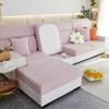 Jacquard Sofa Cushion Cover for Living Room Pets Kids Furniture Protector Polar Fleece Stretch Washable Removable Couch Covers