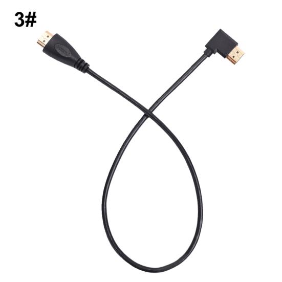 DOONJIEY Right Angle HDMI-compatible Male To Male AV Converter Adapter Cable Cord for HDTV