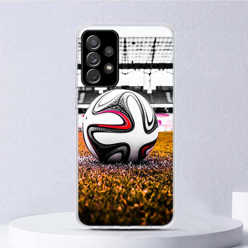 Мягкий чехол с дизайном футбольного мяча для Samsung Galaxy A52 A53 A32 A22 A12 5G, чехол для телефона A33 A23 A13 A72 A73 A02S A03S A42 Co