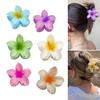 3/6 шт., заколка для волос в форме цветка для девочек, градиентный цвет, заколка для волос с противоскользящими зубцами, заколка для волос в виде акулы, аксессуары для волос