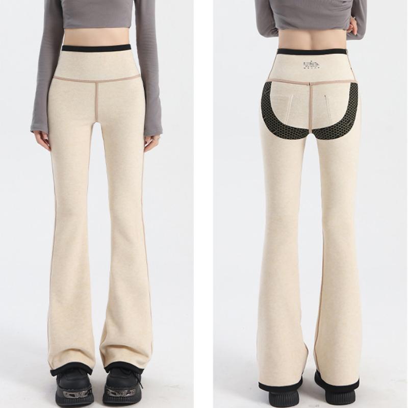 Расклешенные брюки женские зимние плюс бархатные облегающие леггинсы с высокой талией повседневные сексуальные универсальные брюки колготки обтягивающие брюки скинни, приподнимающие ягодицы