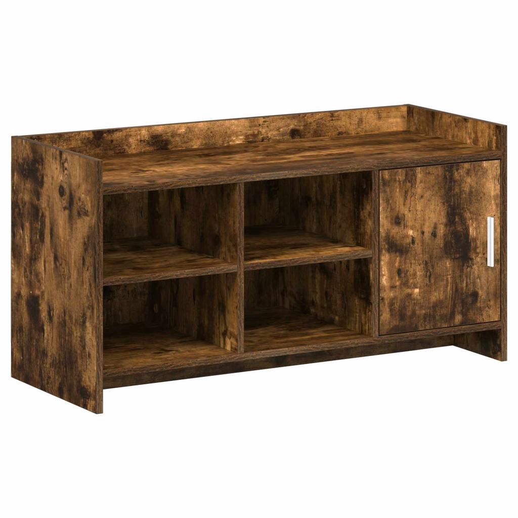Shoe Cabinet Smoked Oak 100 x 39.5 x 51 cm Engineered Wood