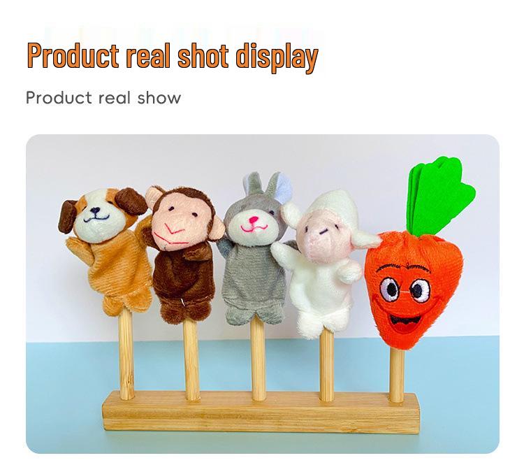 Подставка для пальчиковых кукол в виде животных для языковых зон детского сада и кукольного домика