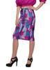 Moomaya Poly Spandex Skirt Printed Pencil Skirt Plus Size Summer Wear