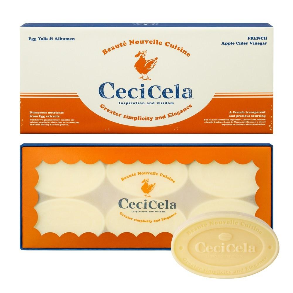 CeCella Beauty Bar Egg Pack Egg Shop Pore Soap Sebum Care 1 коробка 6 таблеток, 6 штук, 60 г