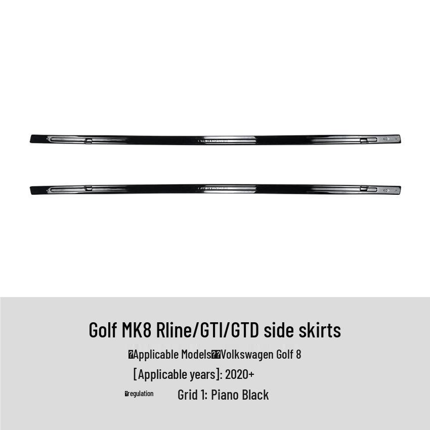 Volkswagen Golf MK8 GTI/R-Line 2020+ Side Skirt Spoiler Kit
