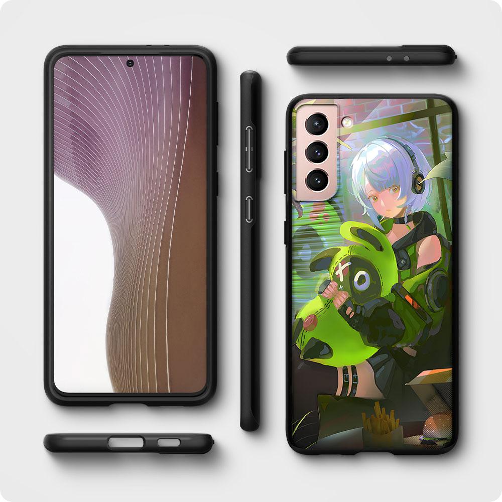Чехол Anby Demara Zenless Zone Zero для Samsung Galaxy S23 S10e S10 S21 FE S22 S9 S24 Ultra S20 Plus Мягкий черный ТПУ Чехол для телефона