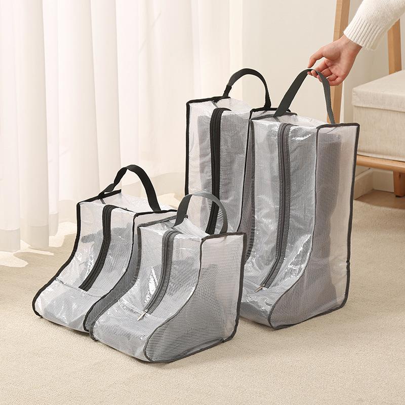 Waterproof Shoe Storage Bag for Home and Travel - Multi-functional Portable PVC Cover To Keep Boots Dust-Free