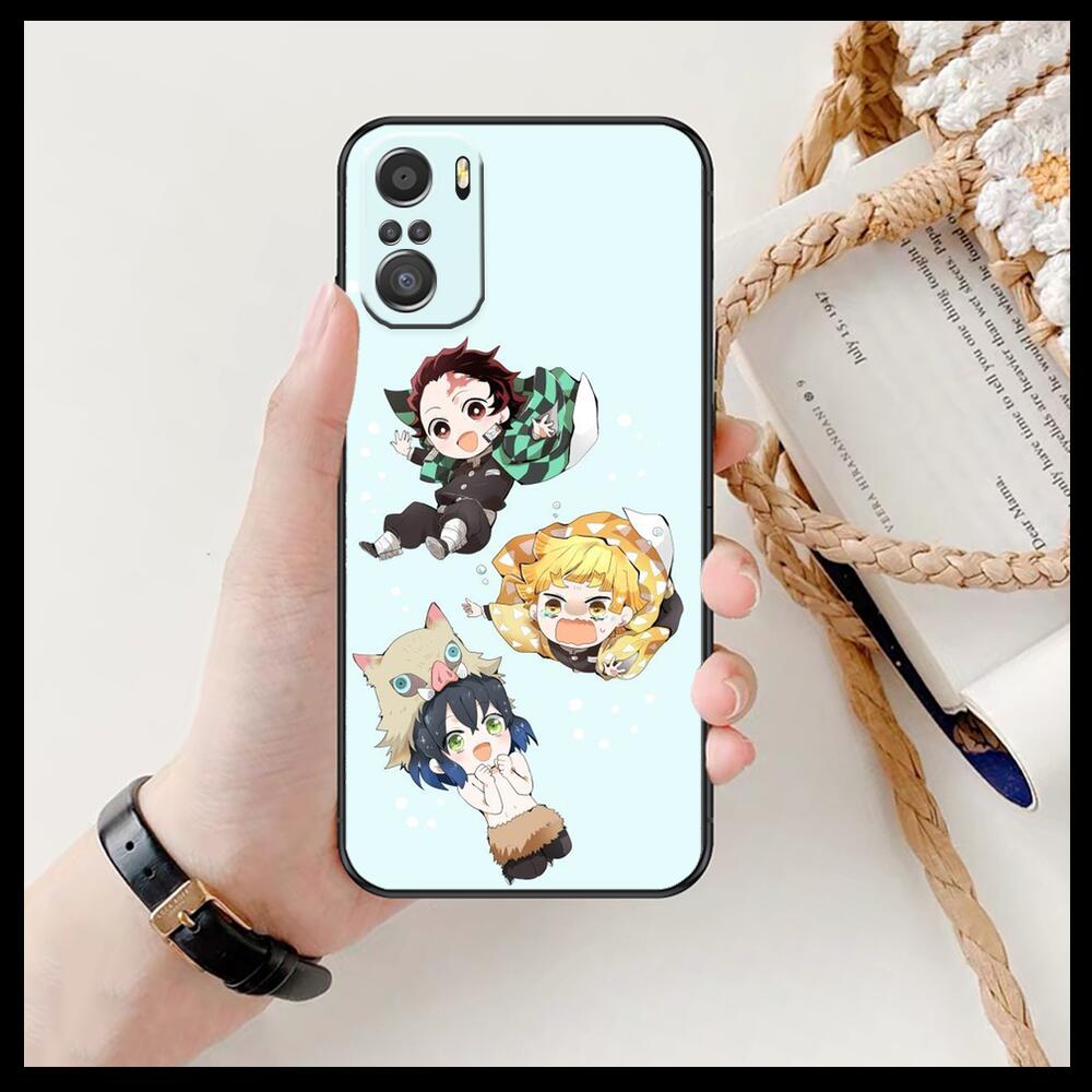 Kamado Nezuko Kimetsu No Yaiba Demon Slayer, мягкий ТПУ для Xiaomi Redmi Note 10S 10 9T 9S 9 8T 8 7S 7 6 5A 5 Pro Max Soft Black P