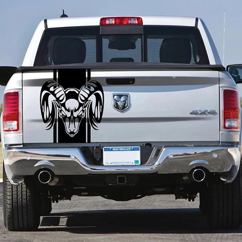 MOB2 Ram Tailgate Line Racing Stickers For Dodge Ram,Solid Vinyl Waterproof Tuning Decals Truck Accessories Wrap