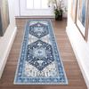Bohemian Retro Corridor Carpet Non-Slip Machine Wash Carpet, Kitchen Entrance, Living Room, Laundry Room, Home Decor