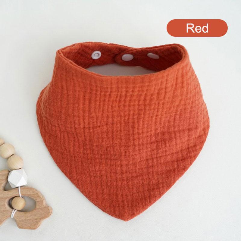 Твердые муслиновые детские нагрудники-банданы, слюнявчики, 100% хлопок для малышей, детей, унисекс, мальчиков и девочек