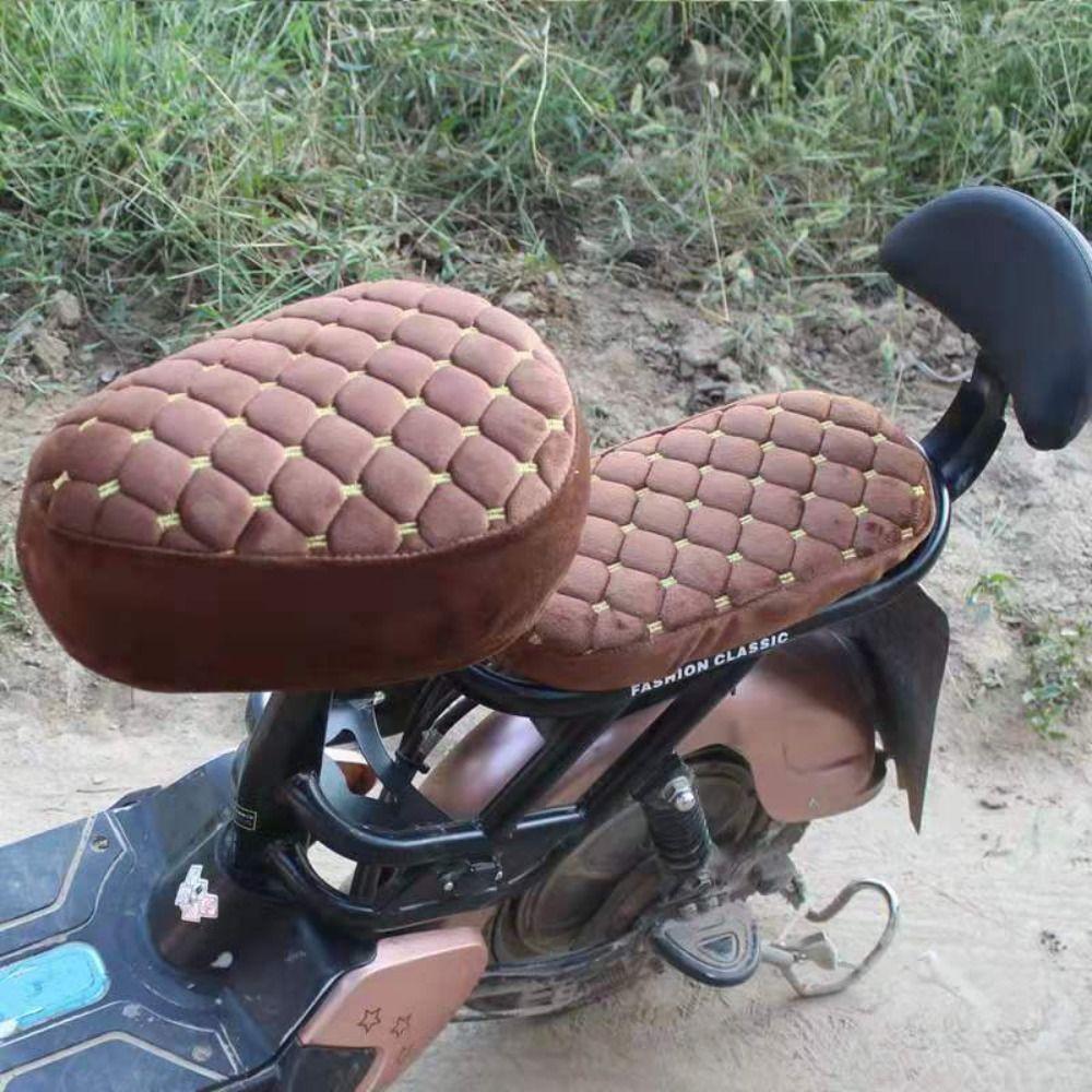 Розовый/Черный Чехол для сиденья электровелосипеда Утолщенный Универсальный чехол для сиденья велосипеда Чехлы для сиденья электровелосипеда Теплый