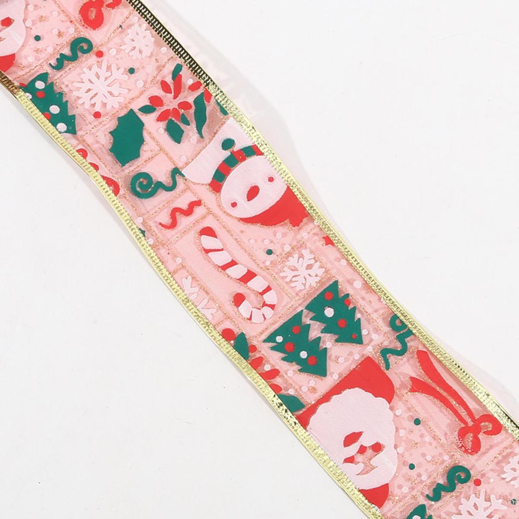 Рождественские проводные клетчатые ленты, винтажный грузовик, елки, лента с проволочным краем для рождественского DIY, упаковки, флористики