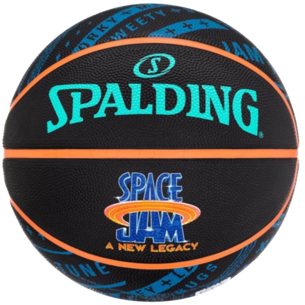 SPALDING Space Jam Tune Squad Roster Ball, Unisex Black Basketball