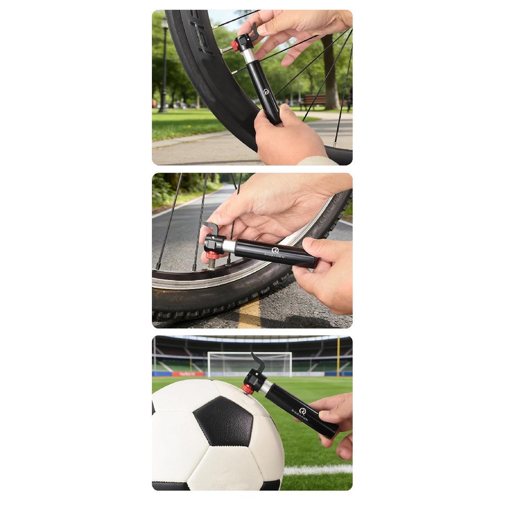 Portable Mini Bicycle Pump Cycling Hand Air Pump Ball Tire Inflator Schrader Presta Clik Valve MTB Road Bike Accessories