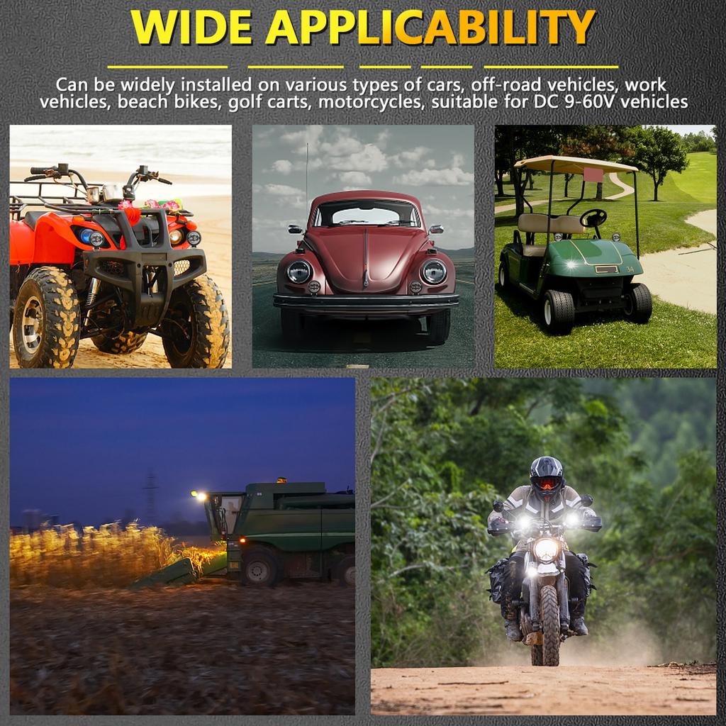 Светодиодная панель, 2 шт., 120 Вт, 18000 лм, супер яркие точечные фары дальнего света, водонепроницаемые противотуманные фары, круглые светодиоды