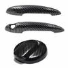 Door Handle And Fuel Tank Cap Cover For MINI Cooper S R50 R53 R55 Car Door Handle Replacement Auto Accessories Exterior Parts