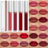 Sexy Long Lasting Velvet Matte Lip Gloss Liquid Lipstick Lip Makeup Women Beauty Red Nonstick Cup Waterproof Lip Gloss