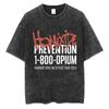 Rapper Playboi Carti Music Album Die Lit Washed Tshirt Men Women Hip Hop Popular Tees Fashion Gothic Tshirts Cotton Streetwear