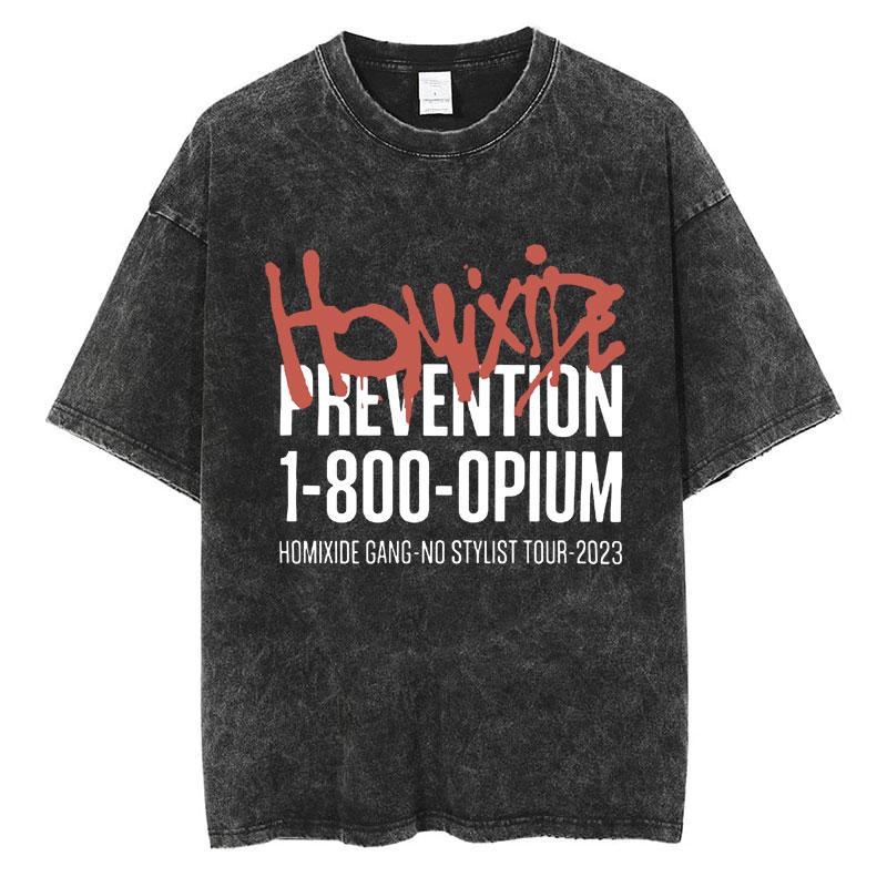 Rapper Playboi Carti Music Album Die Lit Washed Tshirt Men Women Hip Hop Popular Tees Fashion Gothic Tshirts Cotton Streetwear