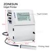 ZONESUN Tabletop Inkjet Printer Coding Machine 15mm QR Barcode Batch Expiry Date Serial Number Logo Touch Screen ZS-TIP15