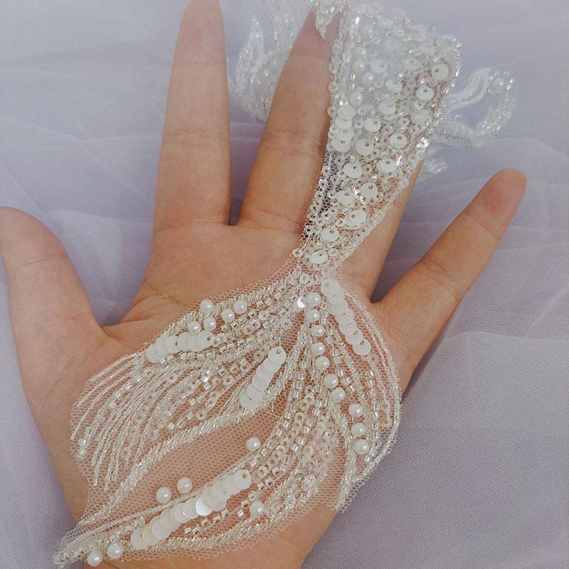 1 шт. Нашивка русалки Пришивная Вышитая аппликация Аппликации со стразами DIY Швейные аксессуары