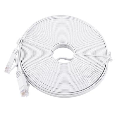 RJ45 CAT6 Ethernet сетевой плоский LAN-кабель UTP соединительные маршрутизаторные кабели 1000M белый