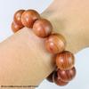 Red Cedar Buddhist Beads Rosary Bracelet: Natural Fragrant Wood, Single Circle, Unisex Jewelry