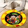 1 шт. Ковер круглый Dragon Ball Z Goku, Изготовлен из полиэстера, Идеально подходит для украшения офисных стульев, гостиных