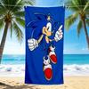 1Pc Sonic Hedgehog Adventure Beach Towel Quick Dry Multiuse For Beach Pool Gym Yoga Home Travel Christmas Halloween Xmas Gift G1281