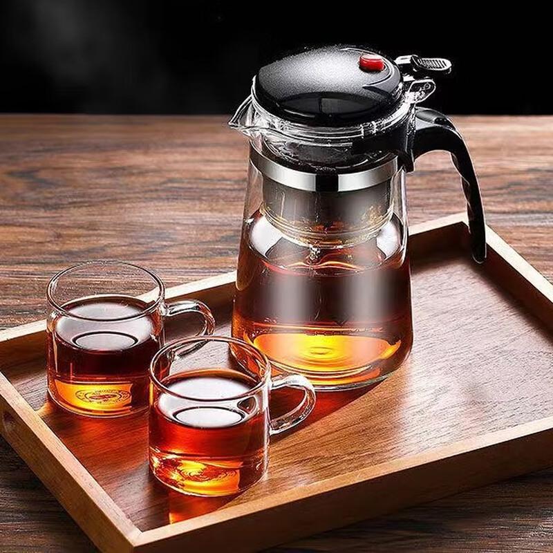 GOWKE Heat-Resistant Glass Steeping Teapot with Filter