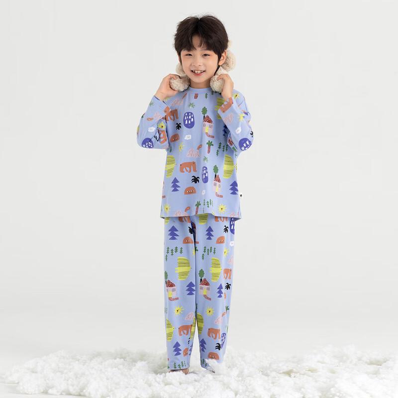 Boys' 2025 Full Print Spring/Autumn Pajama Set
