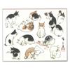 Блокнот Unsodo Washi Utagawa, Бумага, Хиросигэ, Кошка, MO-4