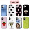 Роскошный Чехол Clmj Fragola CUTE JEANS для iPhone 17 17e 16e 16 15 14 13 12 11 X XS XR XSMAX Air Pro Max Plus Двухслойный