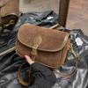 Women's Luxury Designer Suede Crossbody Bags  Shoulder Bags  Vintage Fashion  Square Bags for Ladies  Travel Shopping
