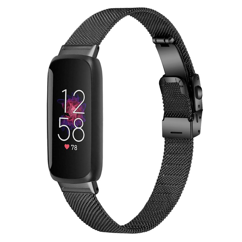 Для Fitbit Inspire 3 Миланский ремешок из нержавеющей стали для смарт-часов, сменный браслет на запястье с застежкой