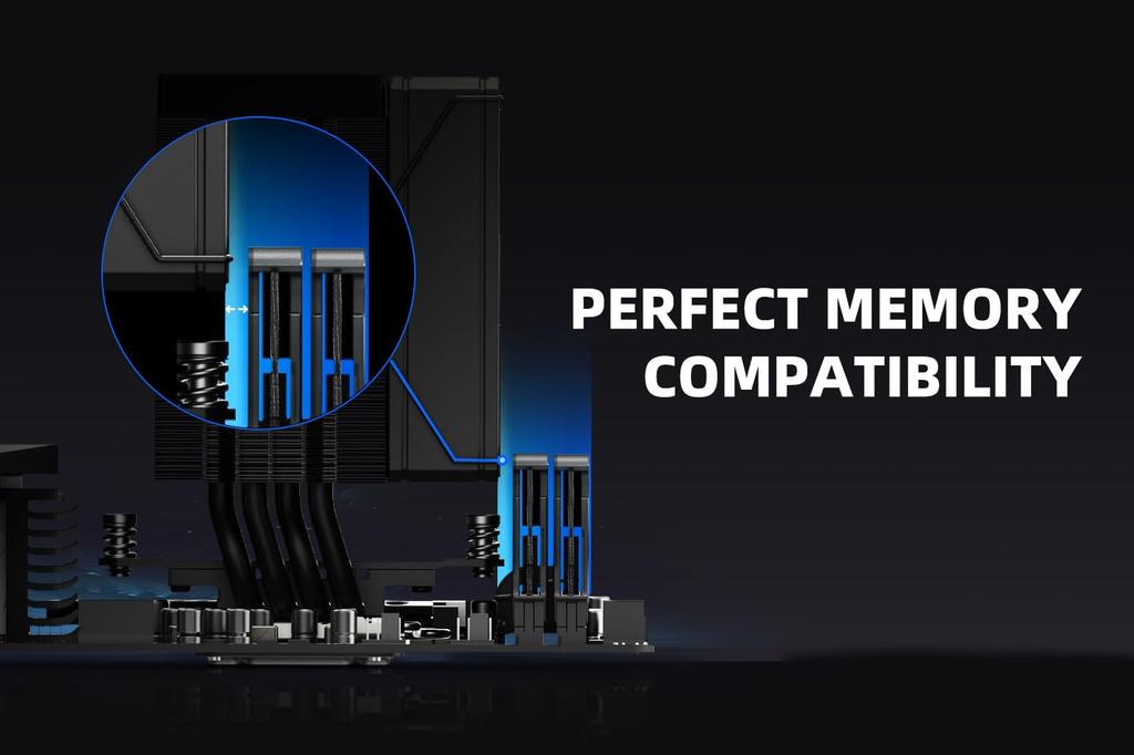 Small Side Flow CPU Cooler for with 92mm Fan Black ID-COOLING Intel&AMD FROZN-A400-BLACK