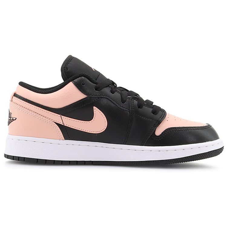 Air Jordan 1 Low GS Crimson Tint Kids Sneakers Pink Black Hyper-Pink 553560-034
