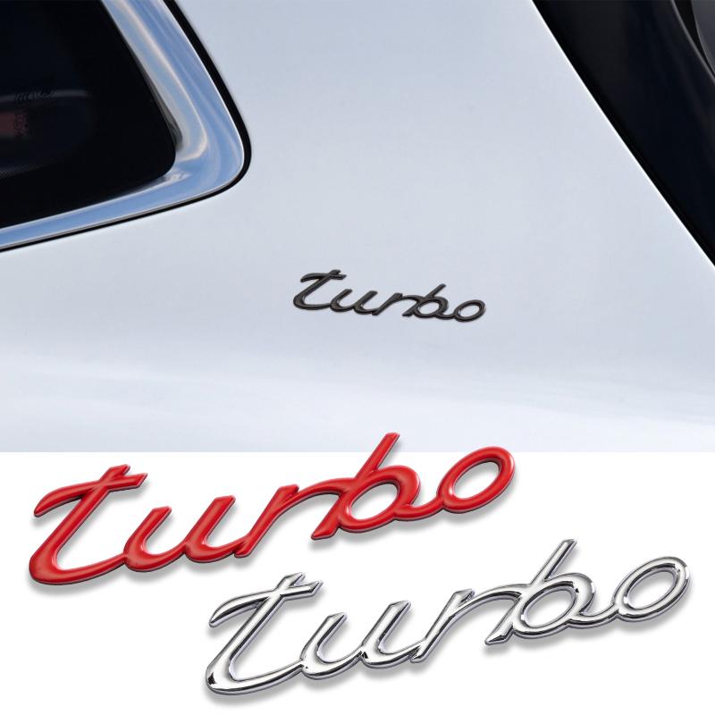 TURBO буква 3D металлическая наклейка Универсальный значок кузова автомобиля эмблема наклейка гальваническое украшение задней двери автомобиля авто