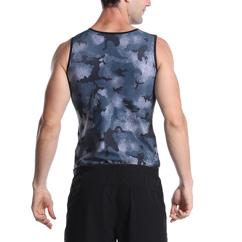 Мужская Корректирующая Рубашка Талия Стажер Сауна Пот Жилет Body Shaper Корсет Для Похудения Майка