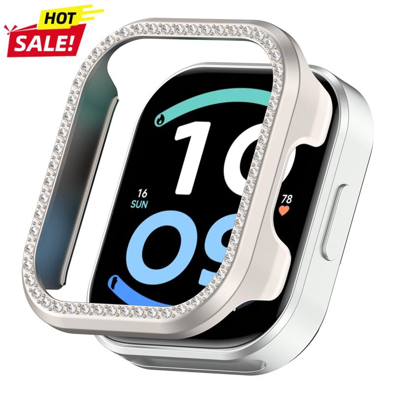 Алмазный ПК-кейс для аксессуаров Redmi Watch 6 Active, бампер, рамка, чехол-оболочка для Xiaomi Watch 6 Active, для мужчин и женщин