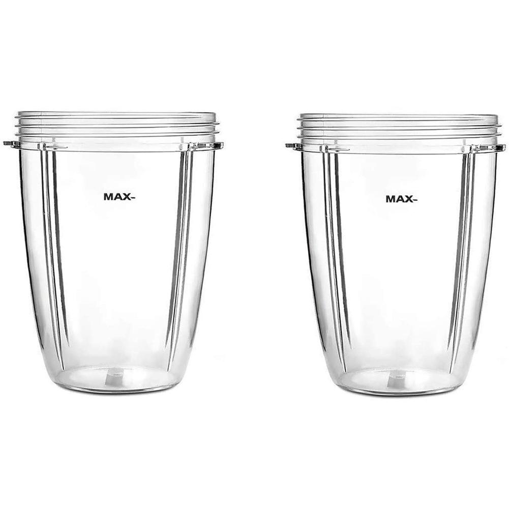 Чашки на 24 унции для аксессуаров Nutribullet, 600 Вт, 900 Вт, блендер, соковыжималка, миксер, запасные части(2 шт.)