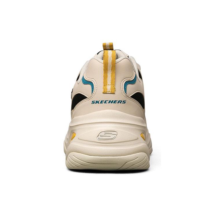 Skechers DLites 4.0 Сетчатые Синтетическая Кожа Круглый Носок На Шнуровке Низкие Папины Кроссовки Мужские Сникеры Натуральный 237225-NTMT