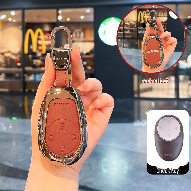 Чехол-брелок Тираннозавр Рекс для AION V 2024 – Подходит для внедорожников GAC и электромобилей с полноразмерной металлической пряжкой.