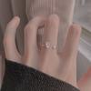 Cute Bear Star Ring Opening Adjustment Ring Female Light Luxury Girl Heart Single Diamond Tetragonal Star Joint Ring