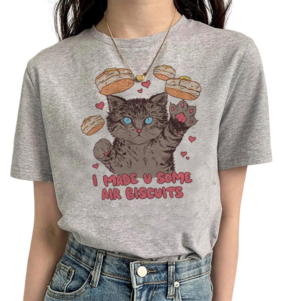 Funny Cat T Shirt Unisex Comic Tee Girl Funny Clothing